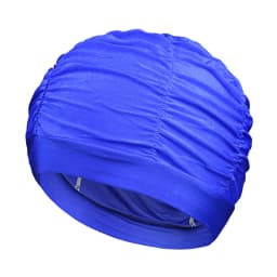 New Solid Color Long Hair Women Men Swim Pool Seaside Water Sports Elastic Pleated Nylon Fabric Bathing Swimming Caps Hat Turban