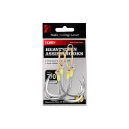 Noeby Heavy Duty Twin Assist Metal Jig Hook Large Target With Shore Jigs Super Needle Point Sharp High Strength Sea Fishing Hook