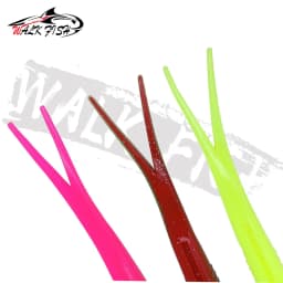 WALK FISH 3pcs Drop Shotting Soft Bait Fishing Lure 170mm 15.5g V-shape Split Tail Swimbait Worm Freshwater Fishing Tackle lure