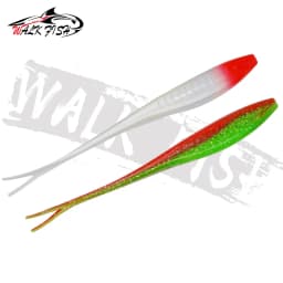 WALK FISH 3pcs Drop Shotting Soft Bait Fishing Lure 170mm 15.5g V-shape Split Tail Swimbait Worm Freshwater Fishing Tackle lure