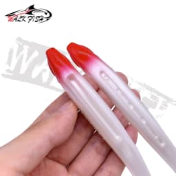 WALK FISH 3pcs Drop Shotting Soft Bait Fishing Lure 170mm 15.5g V-shape Split Tail Swimbait Worm Freshwater Fishing Tackle lure