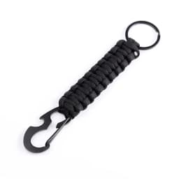 Paracord Keychain Military Braided Core Rope Carabiner Bottle Opener Outdoor Emergency Knot Survival Tools for Camping Hiking