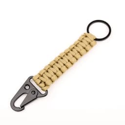 Paracord Keychain Military Braided Core Rope Carabiner Bottle Opener Outdoor Emergency Knot Survival Tools for Camping Hiking