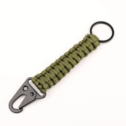 Paracord Keychain Military Braided Core Rope Carabiner Bottle Opener Outdoor Emergency Knot Survival Tools for Camping Hiking