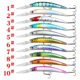 Big Minnow 17cm 23g Wobblers Fishing Lures Deep Diving Artificial Hard Bait Trolling Boat Sea Fish Bass Pike Lure Accessories