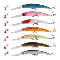 Big Minnow 17cm 23g Wobblers Fishing Lures Deep Diving Artificial Hard Bait Trolling Boat Sea Fish Bass Pike Lure Accessories