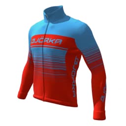 BJORKA Winter Cycling Thermal Fleece Long Sleeve Jerseys Chamarras De Hombres Men's Pro Team Bicycle Jackets 3 Rear Pockets Coat