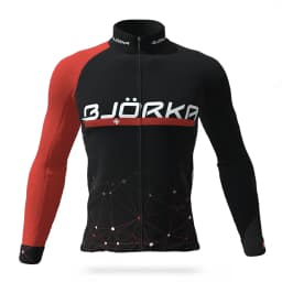 BJORKA Winter Cycling Thermal Fleece Long Sleeve Jerseys Chamarras De Hombres Men's Pro Team Bicycle Jackets 3 Rear Pockets Coat