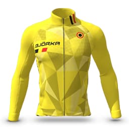 BJORKA Winter Cycling Thermal Fleece Long Sleeve Jerseys Chamarras De Hombres Men's Pro Team Bicycle Jackets 3 Rear Pockets Coat