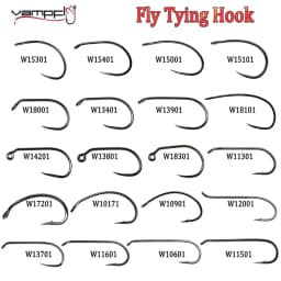 200pcs Barbed and Barbless Fishing Fly Hook Nymphs Pupa Egg Fly Dry Fly Wet Fly Jig Nymph Hook Caddis Streamer Fly Tying Hook