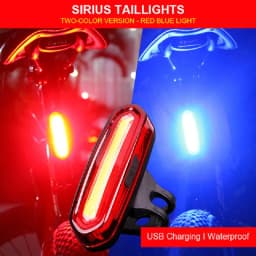 Rechargeable COB LED USB Mountain Bike Tail Light Taillight MTB Safety Warning Bicycle Rear Light Bicycle Lamp