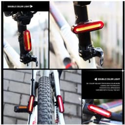 Rechargeable COB LED USB Mountain Bike Tail Light Taillight MTB Safety Warning Bicycle Rear Light Bicycle Lamp