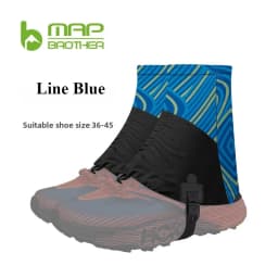 Newest Outdoor Unisex High Running Trail Gaiters Protective Sandproof Shoe Covers For Triathlon Marathon Hiking Reflective