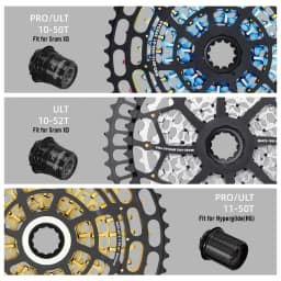 SPEDAO 12 Speed MTB Cassette 10-52T 10-50T 11-50T XD HG Freewheel Lightweight CNC K7 Sprocket Drivetrain Upgrade Bike Parts