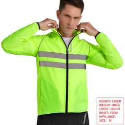 WOSAWE Men Cycling Windbreaker MTB Bicycle Long Sleeve Coat Water Resistant Outdoor Sport Jersey Bike Jacket Cycling Clothing