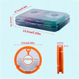 Fishing Main Line Box Winding Board 4Axis Silicone Coil Fishing Scissors Fishing Accessories Tool Box Fishing Tackle Supplies