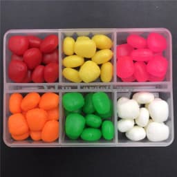 60 Pcs Carp Fishing Corn Assorted In 1 Box 6 Colors Floating Artifical Pop Up Baits Fishing Lures Box Accessories Of Fishing