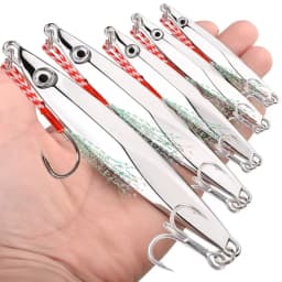 1pcs Sinking Metal Jig Fishing Lure 80g 60g 40g 30g 20g 15g 10g Crankbait Jig Spoon Wobbler Bait Sea Fishing Lures Pesca