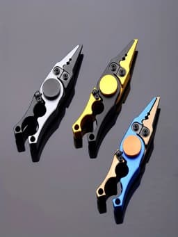 1 PCS Durable Aluminum Alloy Fishing Pliers with Gyro and Tungsten Steel Blade for Easy Catches Fishing Equipment Fishing Tools