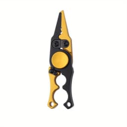 1 PCS Durable Aluminum Alloy Fishing Pliers with Gyro and Tungsten Steel Blade for Easy Catches Fishing Equipment Fishing Tools