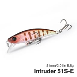 TSURINOYA Intruder 51S Sinking Minnow Stream Fishing Lure 51mm 5.8g Artificial Hard Bait For Trout Ajing Jerkbait River Baits