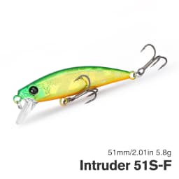TSURINOYA Intruder 51S Sinking Minnow Stream Fishing Lure 51mm 5.8g Artificial Hard Bait For Trout Ajing Jerkbait River Baits