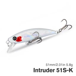 TSURINOYA Intruder 51S Sinking Minnow Stream Fishing Lure 51mm 5.8g Artificial Hard Bait For Trout Ajing Jerkbait River Baits