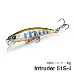 TSURINOYA Intruder 51S Sinking Minnow Stream Fishing Lure 51mm 5.8g Artificial Hard Bait For Trout Ajing Jerkbait River Baits