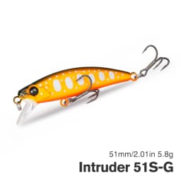 TSURINOYA Intruder 51S Sinking Minnow Stream Fishing Lure 51mm 5.8g Artificial Hard Bait For Trout Ajing Jerkbait River Baits