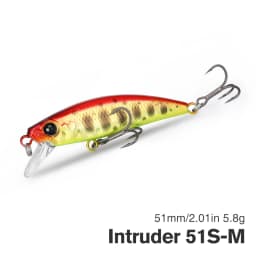 TSURINOYA Intruder 51S Sinking Minnow Stream Fishing Lure 51mm 5.8g Artificial Hard Bait For Trout Ajing Jerkbait River Baits