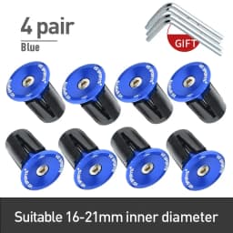 VG sports 1 pair Bike Grip Handle Bar End Cap Aluminium Alloy MTB Handlebar Grips Plugs Caps for Bicycle Handlebar Accessories