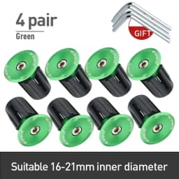 VG sports 1 pair Bike Grip Handle Bar End Cap Aluminium Alloy MTB Handlebar Grips Plugs Caps for Bicycle Handlebar Accessories