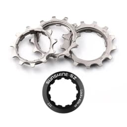 SUNSHINE Cassette Bicycle Ratchet Cog 11 12 13T Sprocket 12 8 9 11 Speed Pinion Bike 10v Cogset Single Speed Freewheel Adapter