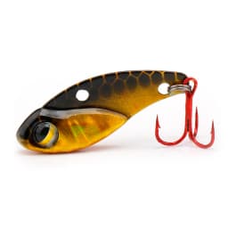 GOBASS Metal Mini VIB Spoon Fishing Lure 25mm 3g Sinking Vibration Wobbler Artificial Swim Bait Tackle With Single Treble Hook