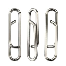 DNDYUJU 30-100pcs 304 Stainless Steel Fishing Lure Snap Fishing Swivel Interlock Nice Pin Lure Connector Fishing Accessories