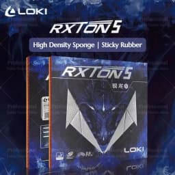 LOKI RXTON 5 High Elasticity Table Tennis Rubber Sticky Red Ping Pong Rubber Pips In High-density Sponge Black Pingpong Rubber