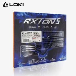 LOKI RXTON 5 High Elasticity Table Tennis Rubber Sticky Red Ping Pong Rubber Pips In High-density Sponge Black Pingpong Rubber