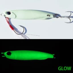 1PC 15g20g25g30g40g60g Glow Metal Slow Falling Lure Shore Spoon Cast Jigs Leurre Artificial Bait Sea Fishing Bass Lure Angler