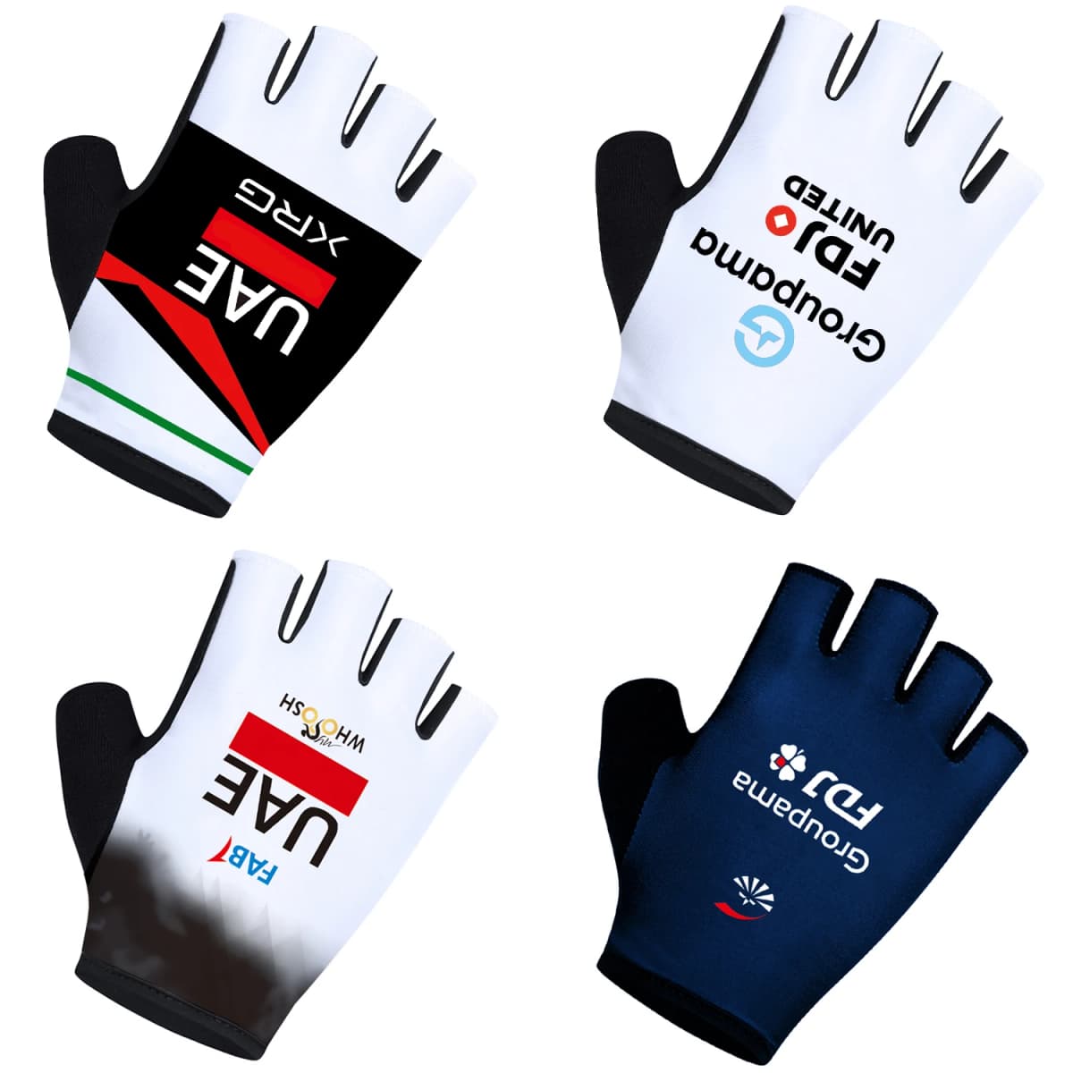 UAE TEAM 2026 Cycling Gloves Half Finger Men Women Road Bike Gloves Running Fitness Gym Riding Bicycle Sport Gloves