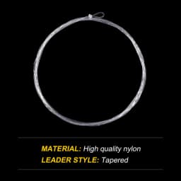 Goture 5pcs Tapered Leader Fly Fishing Line 9FT/2.74M 0X/1X/2X/3X/4X/5X/6X/7X Fly Line Leader With Loop Clear Nylon Line