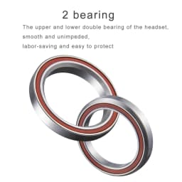 VIARON Bicycle Headset 4455ST/4456ST CNC 11/8"-11/2" Sealed Bearing Straight Tapered Tube Fork MTB Bike Headset