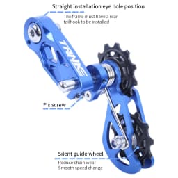 TANKE MTB Dirt Jump Single Speed Mountain Bike Chain Tensioner XC DJ AM DH Chain Guide Bicycle Accessories CNC Machining Pulley
