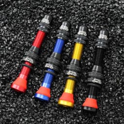 MUQZI 2PCS 60mm Schrader Valve MTB Road Bike A/V Tubeless Rim Valve CNC Wheel Valve For Tubeless Tire Cycling Accessories