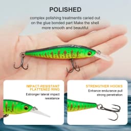 ESFISHING Wobble Hard Lure NAHAN 75mm 7.1g 0-2.4 Dive Fishing Baits Flow Floating Minnow Isca Artificial
