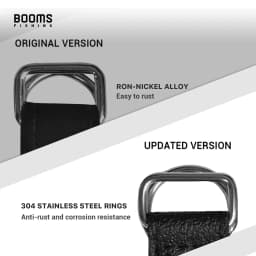 Booms Fishing RB1 Fishing Rod Holder Tie Belt Wrap Straps Suspenders Fastener Neoprene Fishing Tackle Tools Accessories