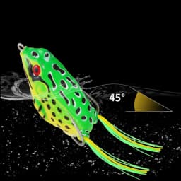 1 Pcs 5G 8.5G 13G 17.5G Frog Lure Soft Tube Bait Plastic Fishing Lure with Fishing Hooks Top Water Ray Frog Artificial 3D Eyes