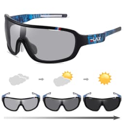 ELAX BRAND Polarized Photochromic UV400 Outdoor Road Cycling Eyewear Sports Cycling Sunglasses Men Women Bike Bicycle Glasses