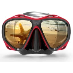Farsighted Presbyopia Diving Mask with Tempered Glass Lenses, Reading Hyperopia Dive Gear for Men Women, +2.0 to +5.0