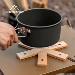 MOUNTAINHIKER Pot Mat Dish Placemat Coaster Teapot Wooden Heat Insulation High Temperature Pots And Pans Kitchen Outdoor Gadgets