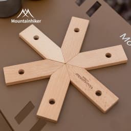 MOUNTAINHIKER Pot Mat Dish Placemat Coaster Teapot Wooden Heat Insulation High Temperature Pots And Pans Kitchen Outdoor Gadgets